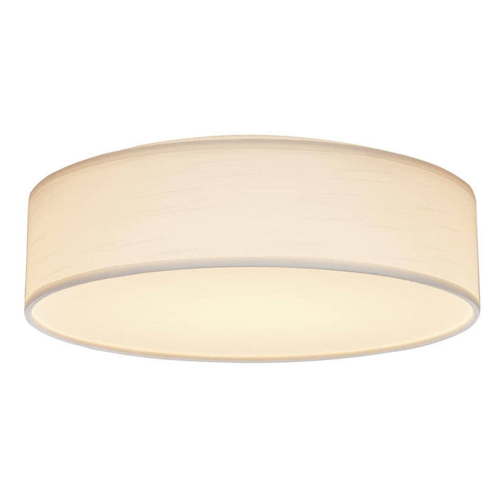 Flush Mount Nuvo 62-999 15 inch - CCT Selectable - Fabric Drum LED Decor Flush Mount Fixture - White Fabric Shade - Acrylic Diffuser Nuvo