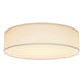 Flush Mount Nuvo 62-999 15 inch - CCT Selectable - Fabric Drum LED Decor Flush Mount Fixture - White Fabric Shade - Acrylic Diffuser Nuvo