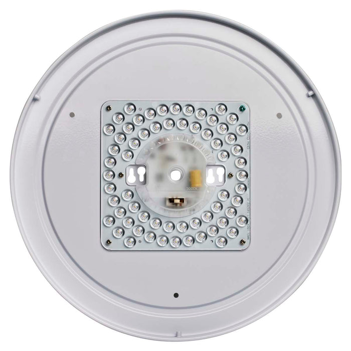 Flush Mount Nuvo 62-999 15 inch - CCT Selectable - Fabric Drum LED Decor Flush Mount Fixture - White Fabric Shade - Acrylic Diffuser Nuvo