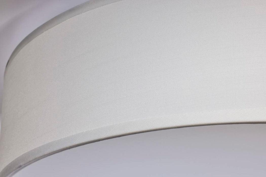 Flush Mount Nuvo 62-999 15 inch - CCT Selectable - Fabric Drum LED Decor Flush Mount Fixture - White Fabric Shade - Acrylic Diffuser Nuvo