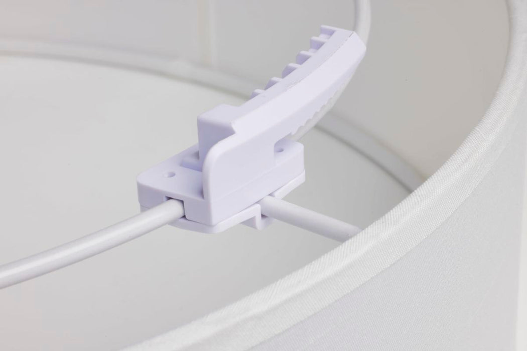 Flush Mount Nuvo 62-999 15 inch - CCT Selectable - Fabric Drum LED Decor Flush Mount Fixture - White Fabric Shade - Acrylic Diffuser Nuvo