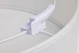 Flush Mount Nuvo 62-999 15 inch - CCT Selectable - Fabric Drum LED Decor Flush Mount Fixture - White Fabric Shade - Acrylic Diffuser Nuvo