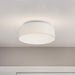 Flush Mount Nuvo 62-999 15 inch - CCT Selectable - Fabric Drum LED Decor Flush Mount Fixture - White Fabric Shade - Acrylic Diffuser Nuvo