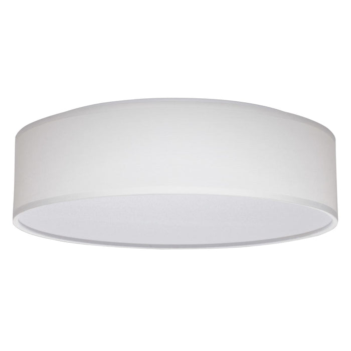 Flush Mount Nuvo 62-999 15 inch - CCT Selectable - Fabric Drum LED Decor Flush Mount Fixture - White Fabric Shade - Acrylic Diffuser Nuvo