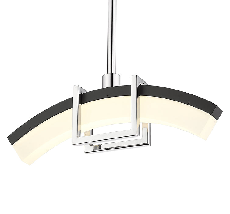 Pendant Z-Lite 620-12L-CH-LED Chrome Arc 1 Light Pendant Z-Lite