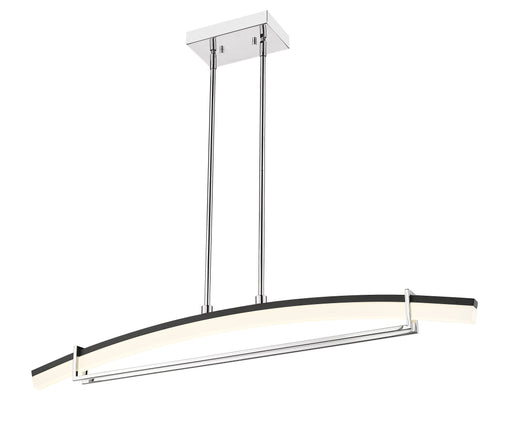 Linear Chandelier Z-Lite 620-43-CH-LED Chrome Arc 1 Light Linear Chandelier Z-Lite