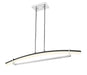 Linear Chandelier Z-Lite 620-43-CH-LED Chrome Arc 1 Light Linear Chandelier Z-Lite