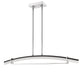 Linear Chandelier Z-Lite 620-43-CH-LED Chrome Arc 1 Light Linear Chandelier Z-Lite
