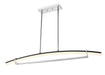 Linear Chandelier Z-Lite 620-56-CH-LED Chrome Arc 1 Light Linear Chandelier Z-Lite