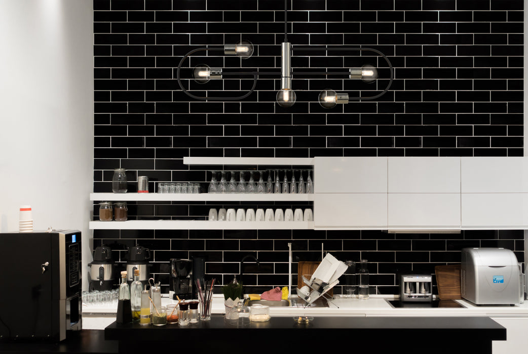 Linear Chandelier Z-Lite 621-5L-MB-PN Matte Black + Polished Nickel Neutra 5 Light Linear Chandelier Z-Lite