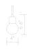 Pendant Z-Lite 621MP-MB-FB Matte Black + Foundry Brass Neutra 1 Light Pendant Z-Lite