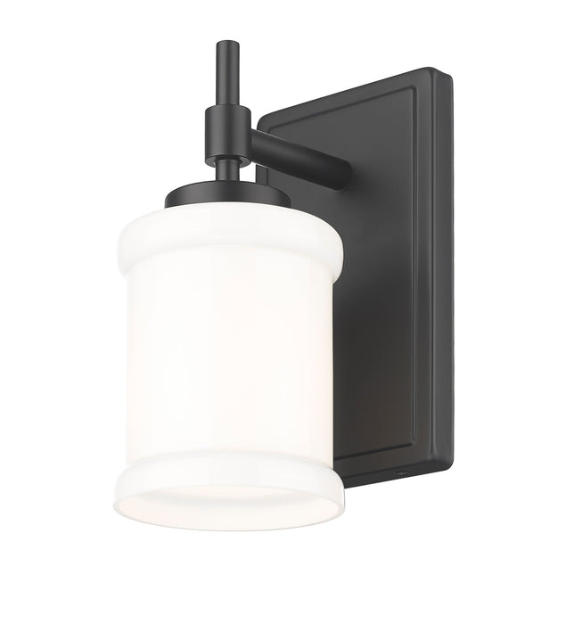 Wall Sconce Z-Lite 622-1S-MB Matte Black Cadoc 1 Light Wall Sconce Z-Lite