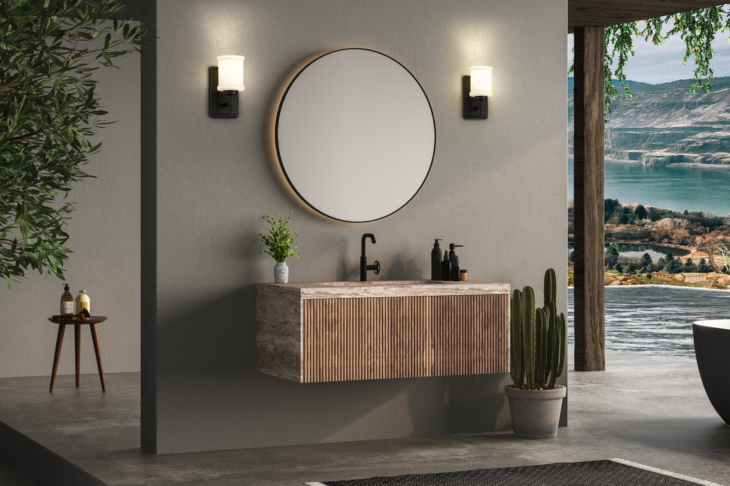 Wall Sconce Z-Lite 622-1S-MB Matte Black Cadoc 1 Light Wall Sconce Z-Lite