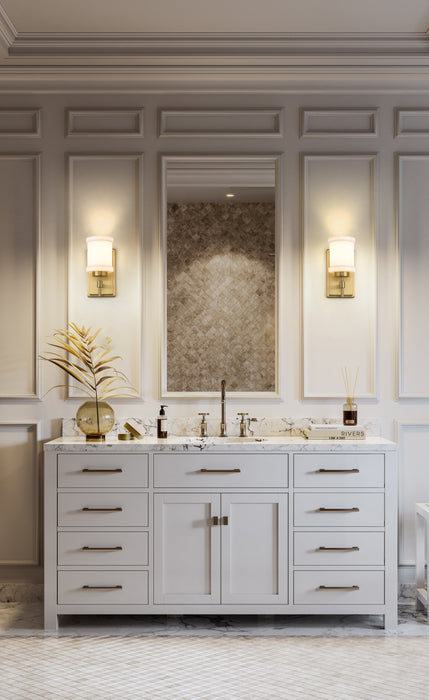 Wall Sconce Z-Lite 622-1S-MGLD Modern Gold Cadoc 1 Light Wall Sconce Z-Lite