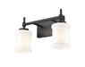 Vanity Z-Lite 622-2V-MB Matte Black Cadoc 2 Light Vanity Z-Lite