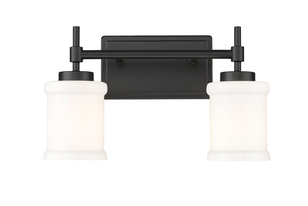 Vanity Z-Lite 622-2V-MB Matte Black Cadoc 2 Light Vanity Z-Lite