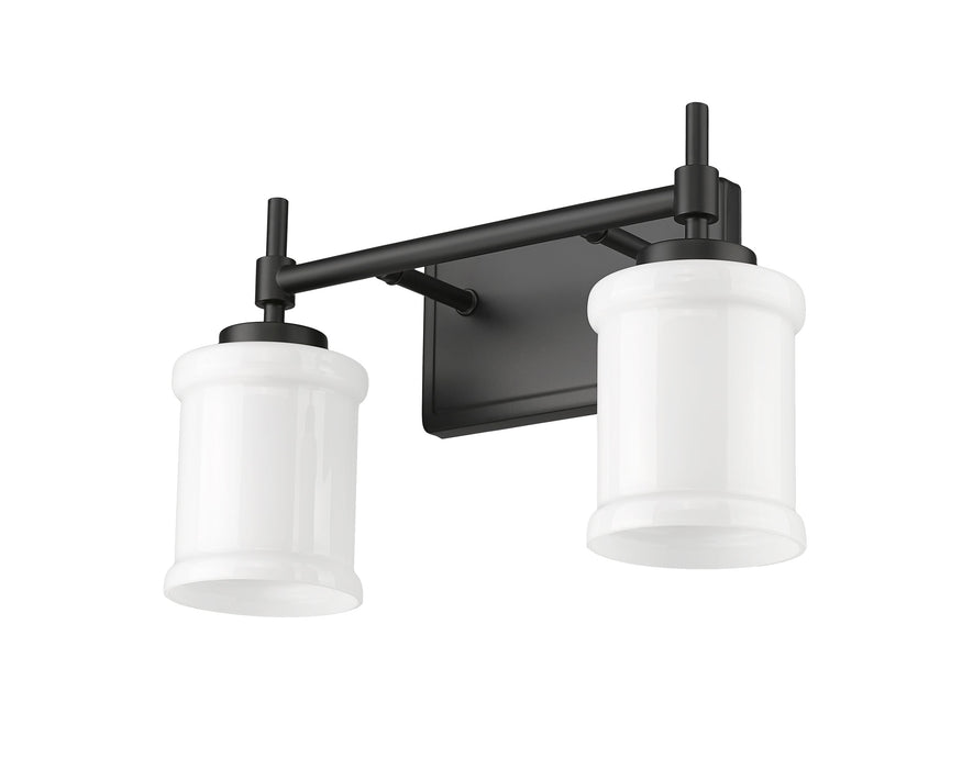 Vanity Z-Lite 622-2V-MB Matte Black Cadoc 2 Light Vanity Z-Lite