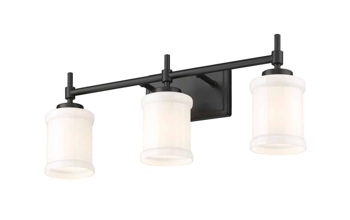 Vanity Z-Lite 622-3V-MB Matte Black Cadoc 3 Light Vanity Z-Lite