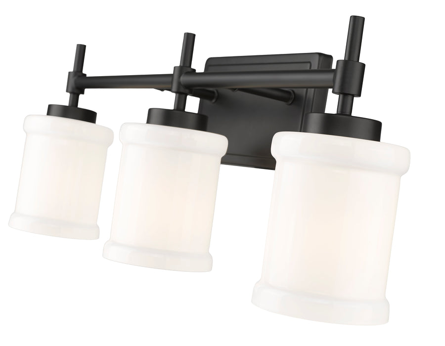 Vanity Z-Lite 622-3V-MB Matte Black Cadoc 3 Light Vanity Z-Lite