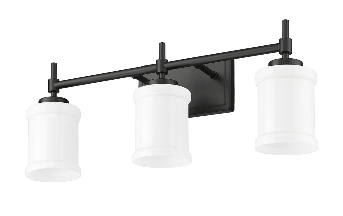 Vanity Z-Lite 622-3V-MB Matte Black Cadoc 3 Light Vanity Z-Lite