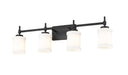 Vanity Z-Lite 622-4V-MB Matte Black Cadoc 4 Light Vanity Z-Lite