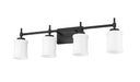 Vanity Z-Lite 622-4V-MB Matte Black Cadoc 4 Light Vanity Z-Lite