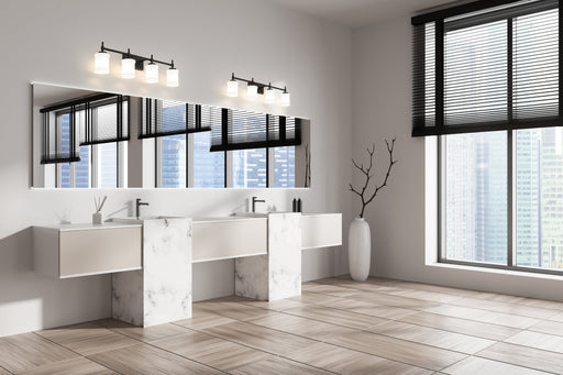 Vanity Z-Lite 622-4V-MB Matte Black Cadoc 4 Light Vanity Z-Lite