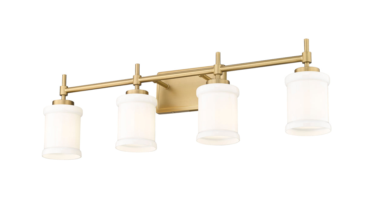 Vanity Z-Lite 622-4V-MGLD Modern Gold Cadoc 4 Light Vanity Z-Lite