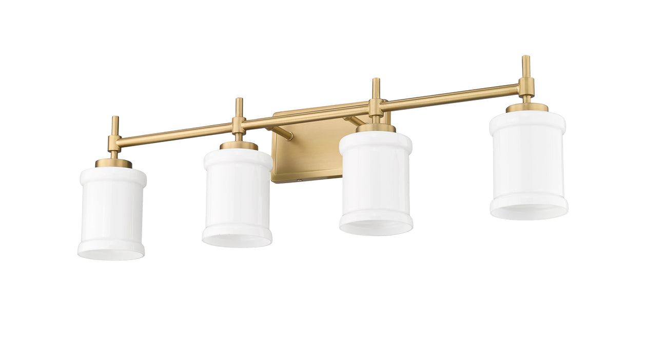 Vanity Z-Lite 622-4V-MGLD Modern Gold Cadoc 4 Light Vanity Z-Lite