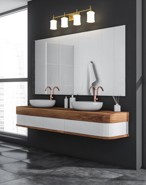 Vanity Z-Lite 622-4V-MGLD Modern Gold Cadoc 4 Light Vanity Z-Lite