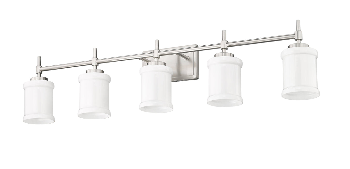 Vanity Z-Lite 622-5V-BN Brushed Nickel Cadoc 5 Light Vanity Z-Lite