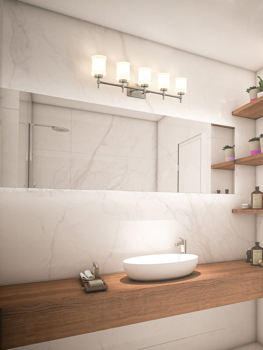 Vanity Z-Lite 622-5V-BN Brushed Nickel Cadoc 5 Light Vanity Z-Lite