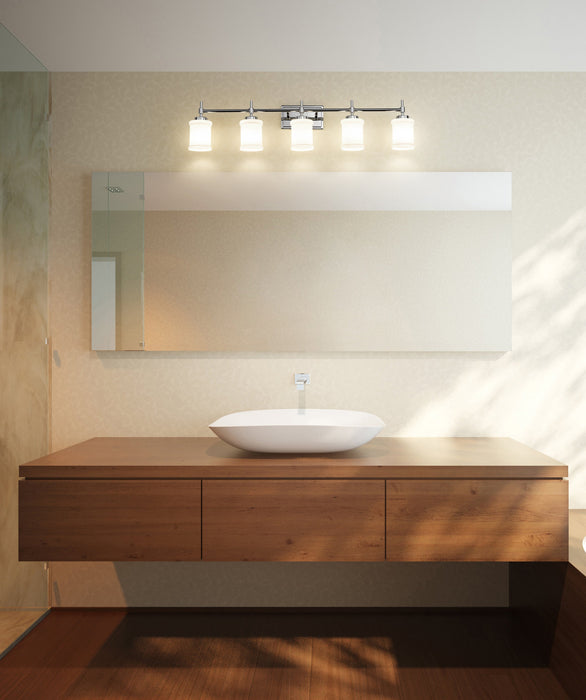 Vanity Z-Lite 622-5V-CH Chrome Cadoc 5 Light Vanity Z-Lite