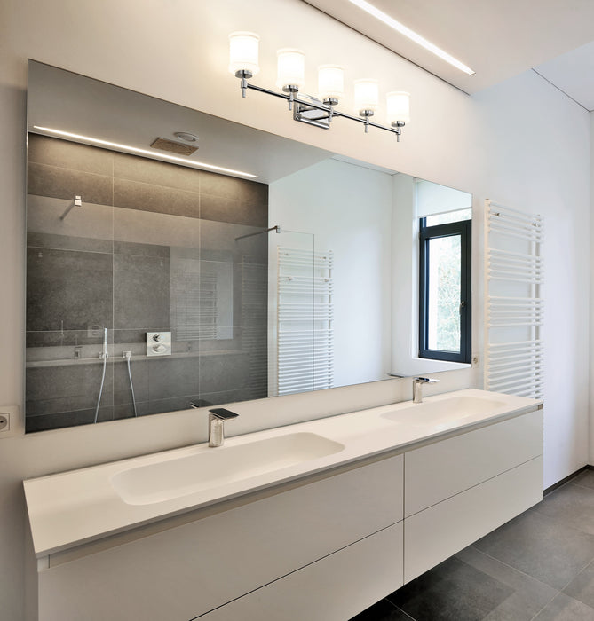 Vanity Z-Lite 622-5V-CH Chrome Cadoc 5 Light Vanity Z-Lite