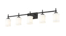Vanity Z-Lite 622-5V-MB Matte Black Cadoc 5 Light Vanity Z-Lite