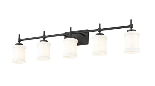 Vanity Z-Lite 622-5V-MB Matte Black Cadoc 5 Light Vanity Z-Lite