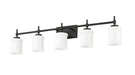 Vanity Z-Lite 622-5V-MB Matte Black Cadoc 5 Light Vanity Z-Lite