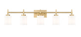Vanity Z-Lite 622-5V-MGLD Modern Gold Cadoc 5 Light Vanity Z-Lite