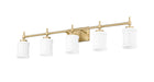 Vanity Z-Lite 622-5V-MGLD Modern Gold Cadoc 5 Light Vanity Z-Lite