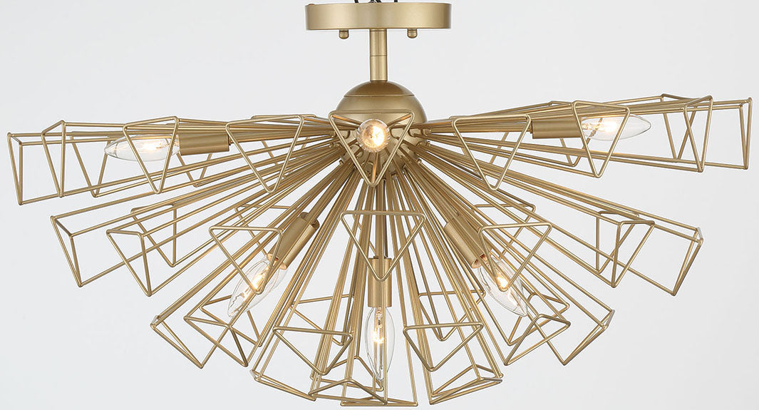 Eurofase 46762-023 Dendelio 30" Matte Gold Chandelier