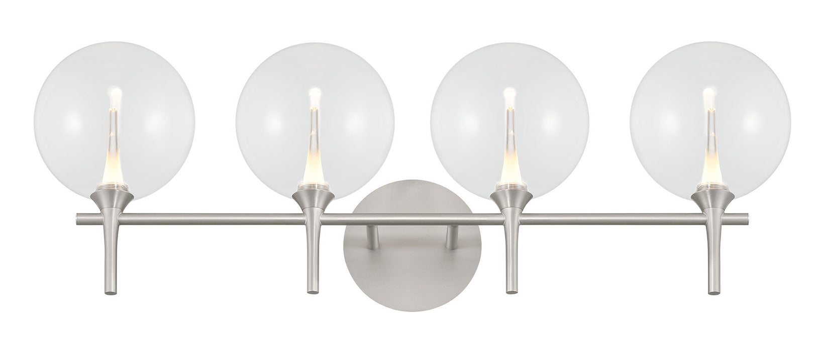 Eurofase 48917-018 Iissa 4-Light Satin Nickel LED Vanity Light
