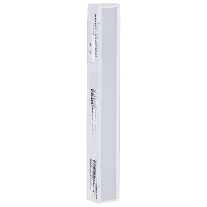 Under Cabinet Nuvo 63-401 2 Watt 6-Inch LED Under Cabinet - 30K/40K/50K CCT Selectable - White Finish - 120 Volt Nuvo