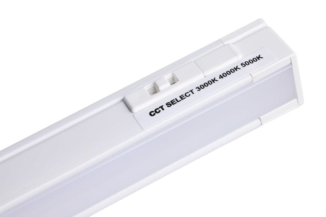 Under Cabinet Nuvo 63-401 2 Watt 6-Inch LED Under Cabinet - 30K/40K/50K CCT Selectable - White Finish - 120 Volt Nuvo