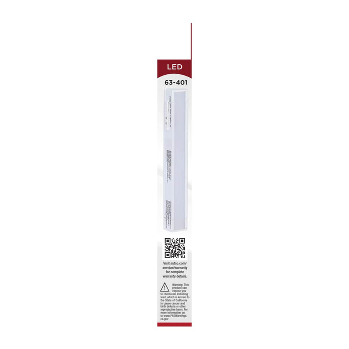 Under Cabinet Nuvo 63-401 2 Watt 6-Inch LED Under Cabinet - 30K/40K/50K CCT Selectable - White Finish - 120 Volt Nuvo