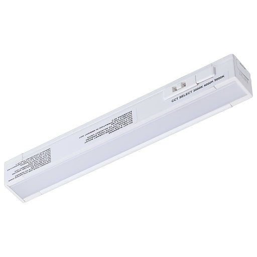 Under Cabinet Nuvo 63-401 2 Watt 6-Inch LED Under Cabinet - 30K/40K/50K CCT Selectable - White Finish - 120 Volt Nuvo
