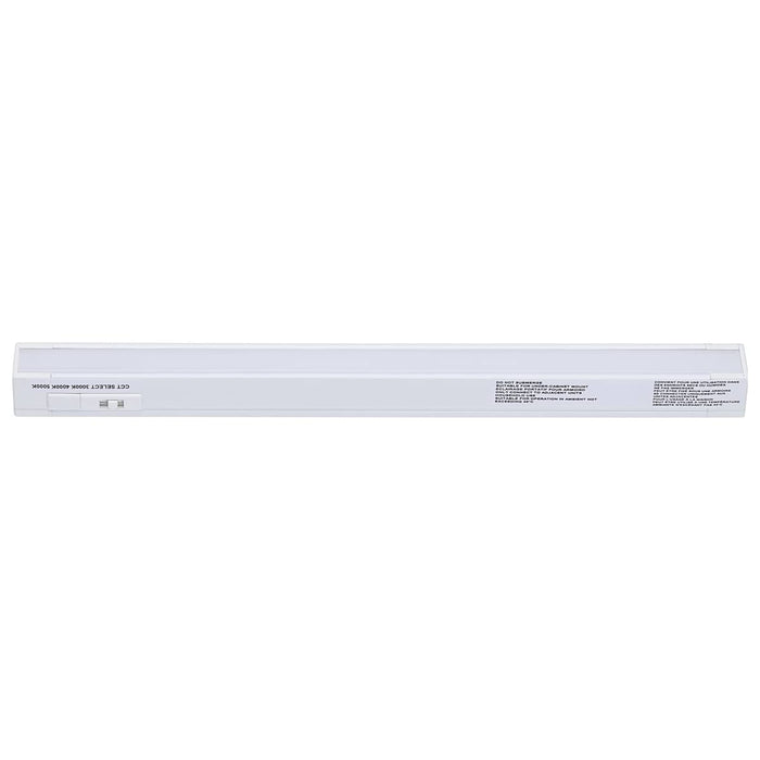 Under Cabinet Nuvo 63-402 4 Watt 10-Inch LED Under Cabinet - 30K/40K/50K CCT Selectable - White Finish 120 Volt Nuvo