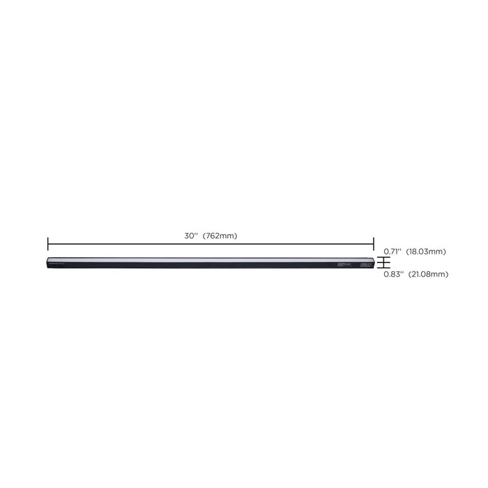Under Cabinet Nuvo 63-454 10 Watt 30-Inch LED Under Cabinet - 30K/40K/50K CCT Selectable - Black Finish - 120 Volt Nuvo