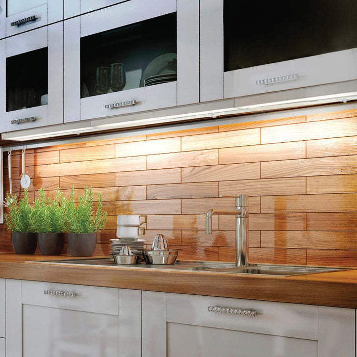 Under Cabinet Nuvo 63-500 5 Watt - 8 Inch LED White Under Cabinet Light - 3K/4K/5K CCT Selectable - 50000 Hours - White Finish Nuvo