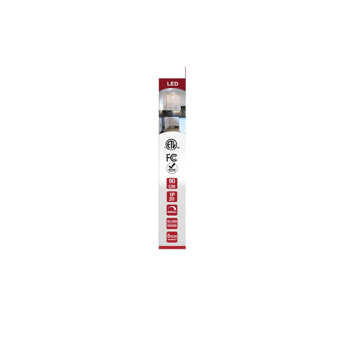 Under Cabinet Nuvo 63-500 5 Watt - 8 Inch LED White Under Cabinet Light - 3K/4K/5K CCT Selectable - 50000 Hours - White Finish Nuvo