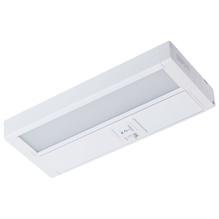 Under Cabinet Nuvo 63-500 5 Watt - 8 Inch LED White Under Cabinet Light - 3K/4K/5K CCT Selectable - 50000 Hours - White Finish Nuvo
